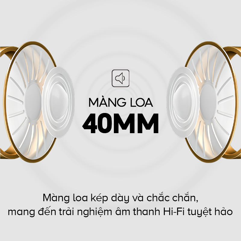 Tai Nghe Bluetooth Headphone HAVIT H630BT, Driver 40mm, BT 5.3, Gập Tiện Lợi, Nghe Đến 36H - Hàng Chính Hãng Dizigear