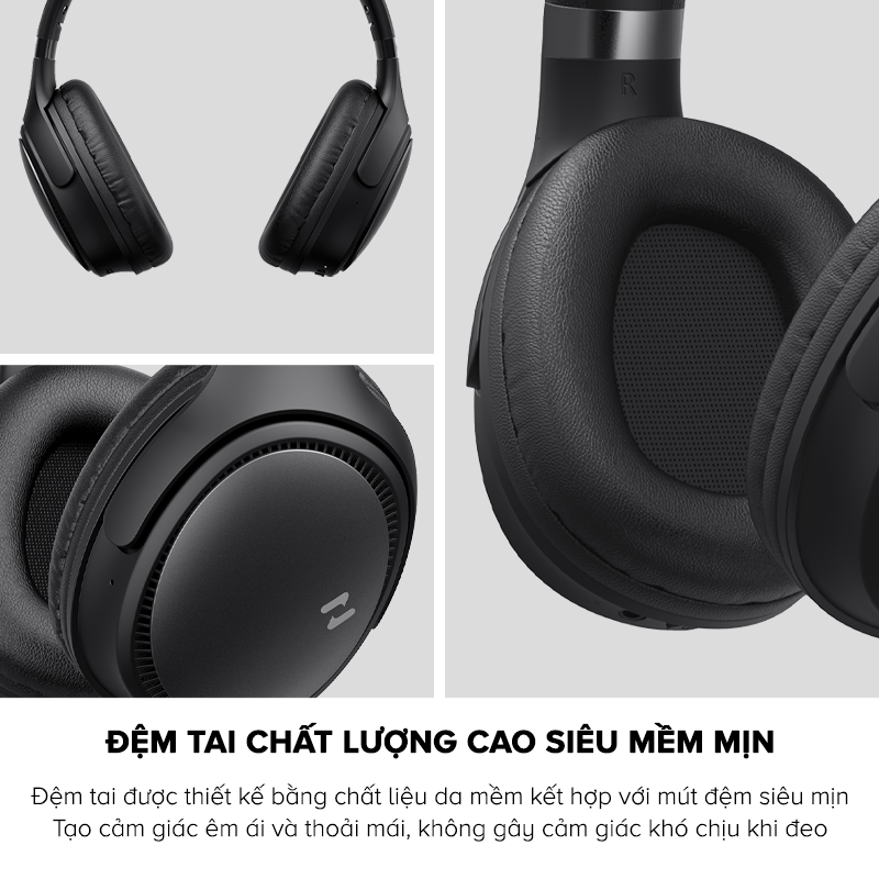 Tai Nghe Bluetooth Headphone HAVIT H630BT, Driver 40mm, BT 5.3, Gập Tiện Lợi, Nghe Đến 36H - Hàng Chính Hãng Dizigear