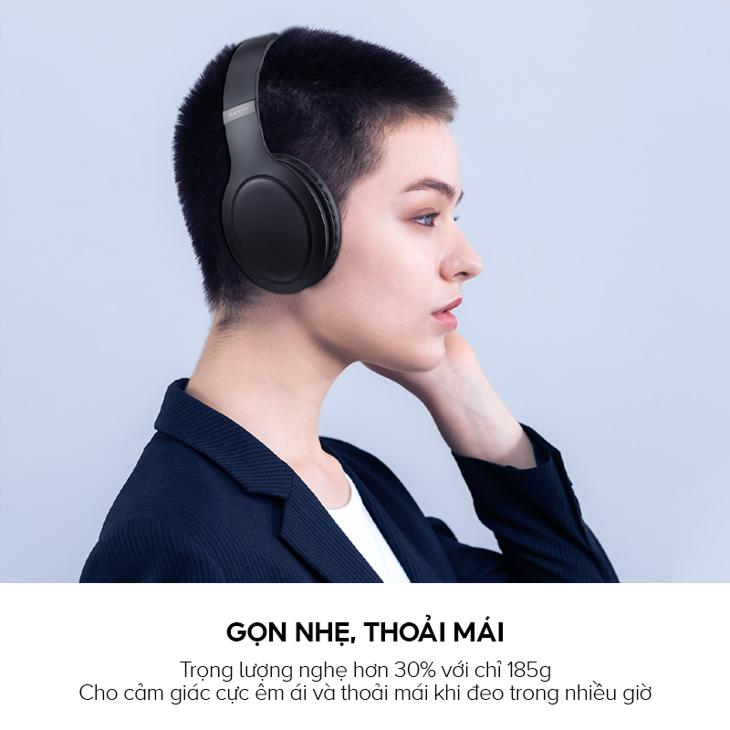 Tai Nghe Headphone Bluetooth HAVIT H633BT, Kiểu Dáng Công Thái Học, Đèn Led RGB, Nghe Đến 22H - Chính Hãng BH 12 Tháng