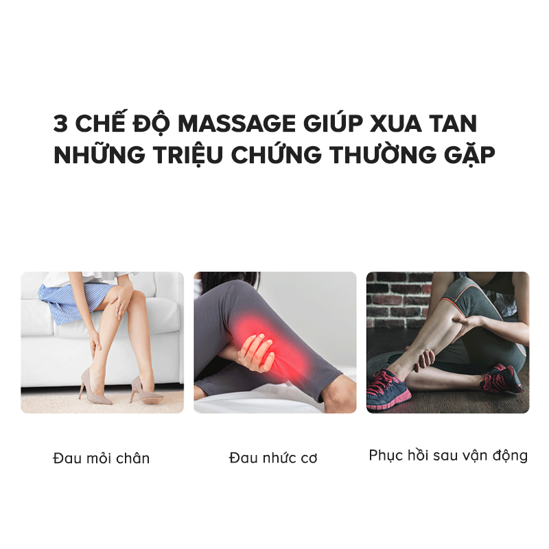 Máy Massage Bắp Chân Không Dây Havit LM1850, Massage Nén Khí & Phục Hồi Nhiệt Y Khoa - Hàng Chính Hãng Dizigear