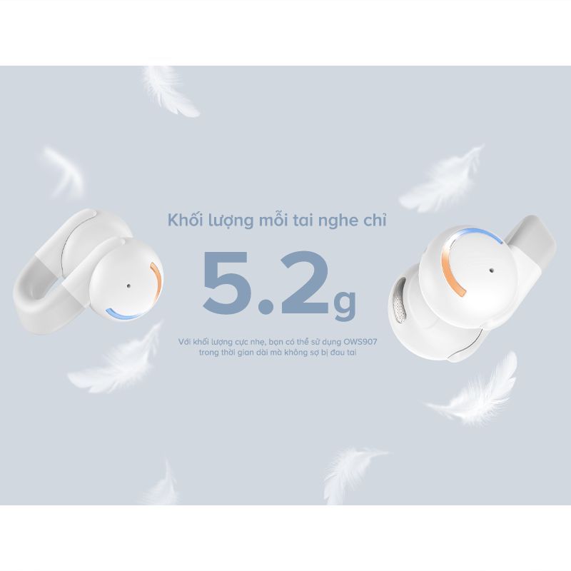 Tai Nghe HAVIT Open-ear OWS907, BT 5.3, Thiết Kế Open-ear, Công Nghệ Truyền Âm Định Hướng - Hàng Chính Hãng
