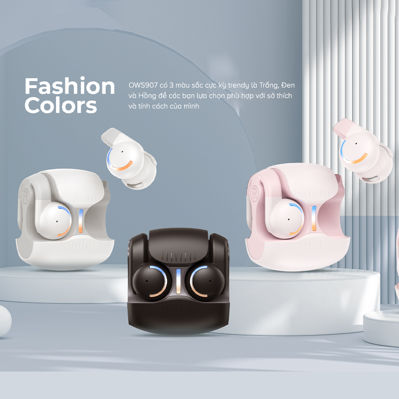 Tai Nghe HAVIT Open-ear OWS907, BT 5.3, Thiết Kế Open-ear, Công Nghệ Truyền Âm Định Hướng - Hàng Chính Hãng