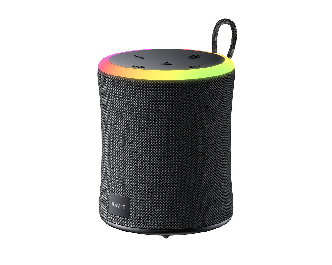 Loa Bluetooth HAVIT SK832BT, BT 5.3, Đèn RGB Sống Động, Kháng IPX6, Công Suất Tối Đa 10W, Nghe Đến 8H- Hàng Chính Hãng