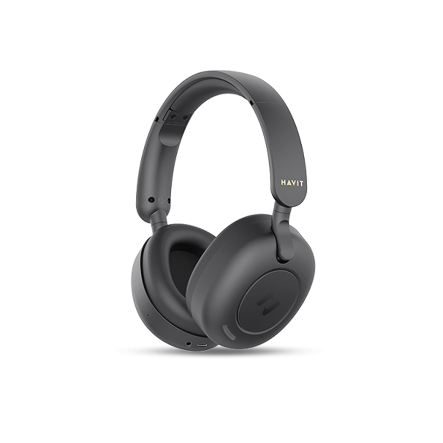 Tai Nghe Headphone Bluetooth HAVIT H655BT, BT 5.3, Chống Ồn Chủ Động Hybrid ANC, Gamemode 60ms, Nghe Đến 65H - Hàng Chính Hãng Dizigear