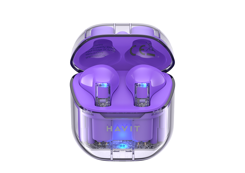 Tai Nghe TWS HAVIT TW945, Trong Suốt Transparent, BT 5.3, Gamemode 50ms, Nghe Đến 3H - Chính Hãng BH 12 Tháng Dizigear