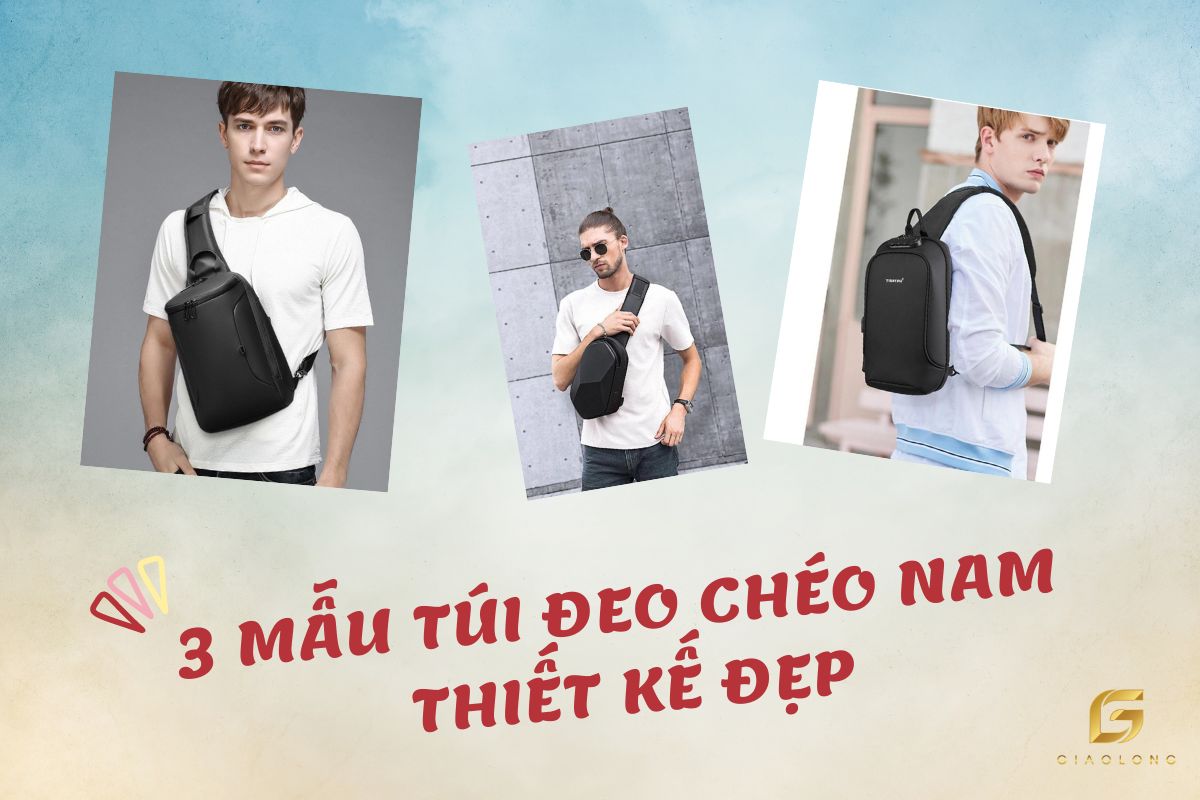 3 mẫu túi đeo chéo nam có thiết kế đẹp nhất 2022
