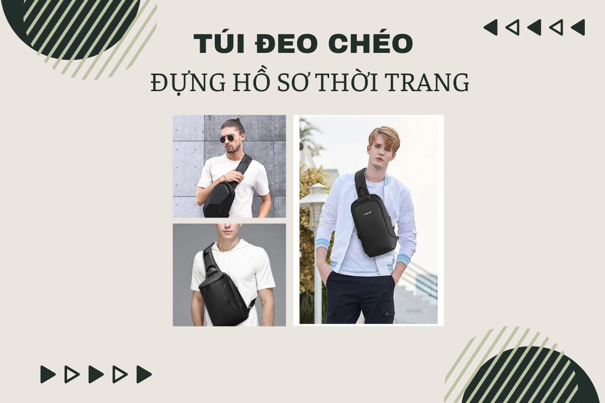 Những mẫu túi đeo chéo nam đựng hồ sơ thời trang hot nhất