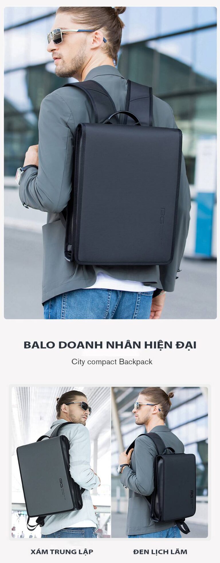 Balo Laptop Doanh Nhân Hàng Hiệu 15.6inch Bange Matebook X2 GLB1002