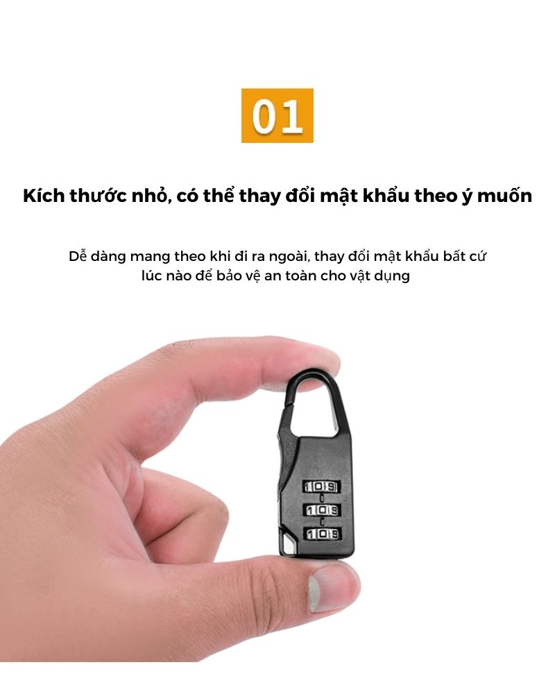 Ổ Khóa Mini Có Mật Khẩu GL Key GLK1166