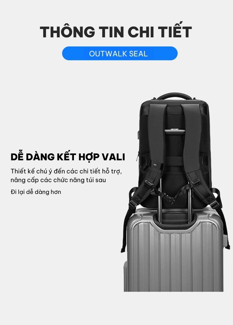 Balo Du Lịch Cao Cấp Chính Hãng Outwalk Seal GLB1113