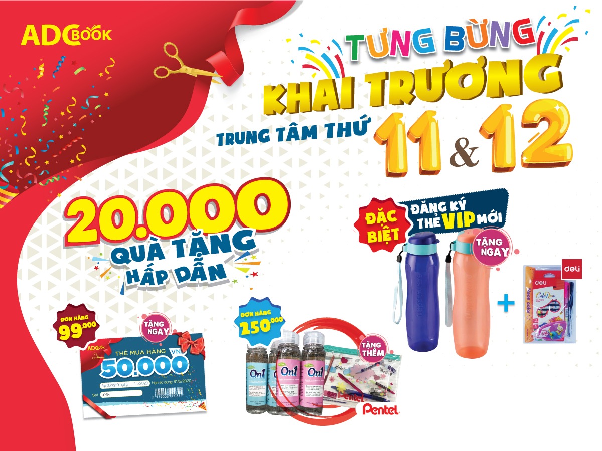 TƯNG BỪNG KHAI TRƯƠNG ADCBOOK THỨ 11 & 12 - ADCBOOK XUÂN LA & ADCBOOK NGỌC HỒI