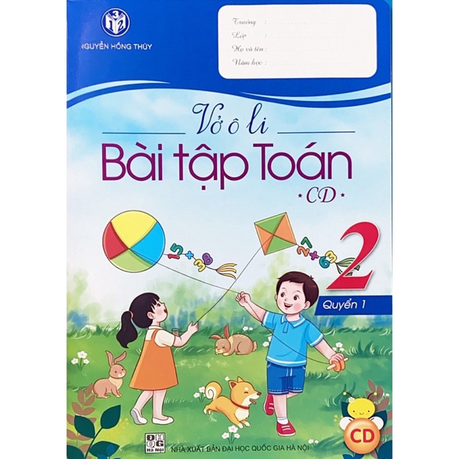 Vở Ô Li Bài Tập Toán Lớp 2 Quyển 1 (Cánh Diều)