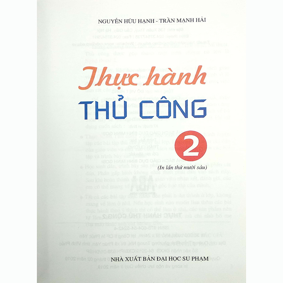 Thực Hành Thủ Công Lớp 2