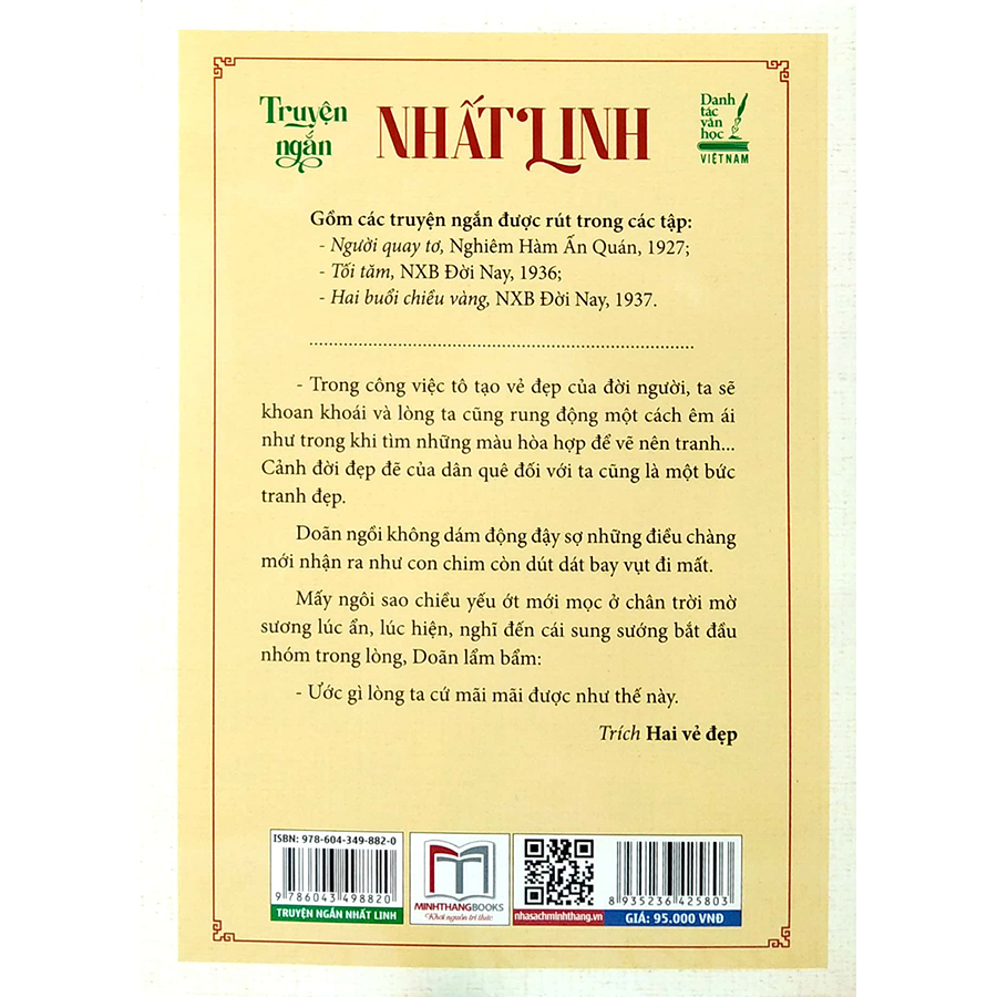 Danh Tác Văn Học Việt Nam - Truyện Ngắn Nhất Linh