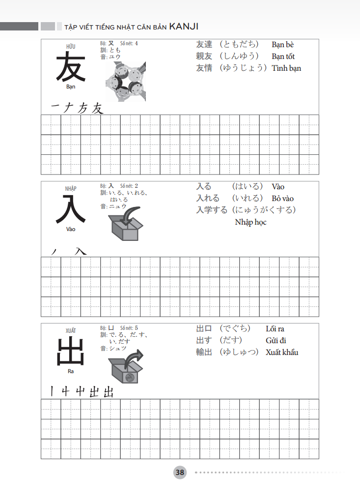 Tập Viết Tiếng Nhật Căn Bản Kanji