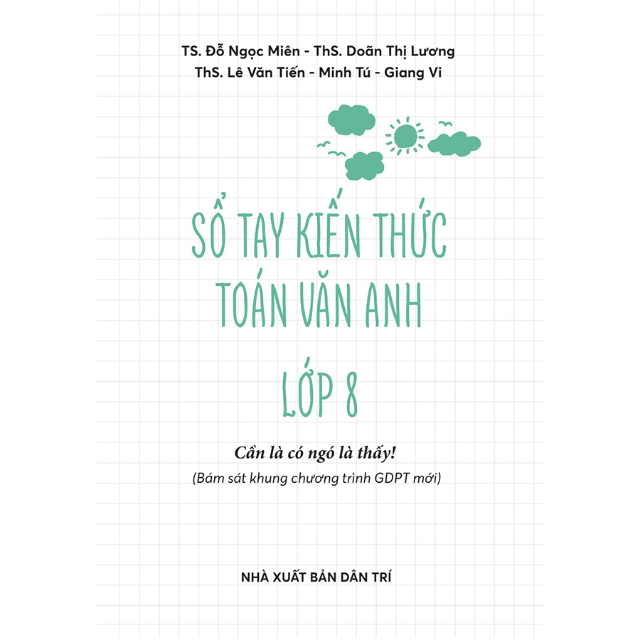 Sổ Tay Kiến Thức Toán Văn Anh Lớp 8