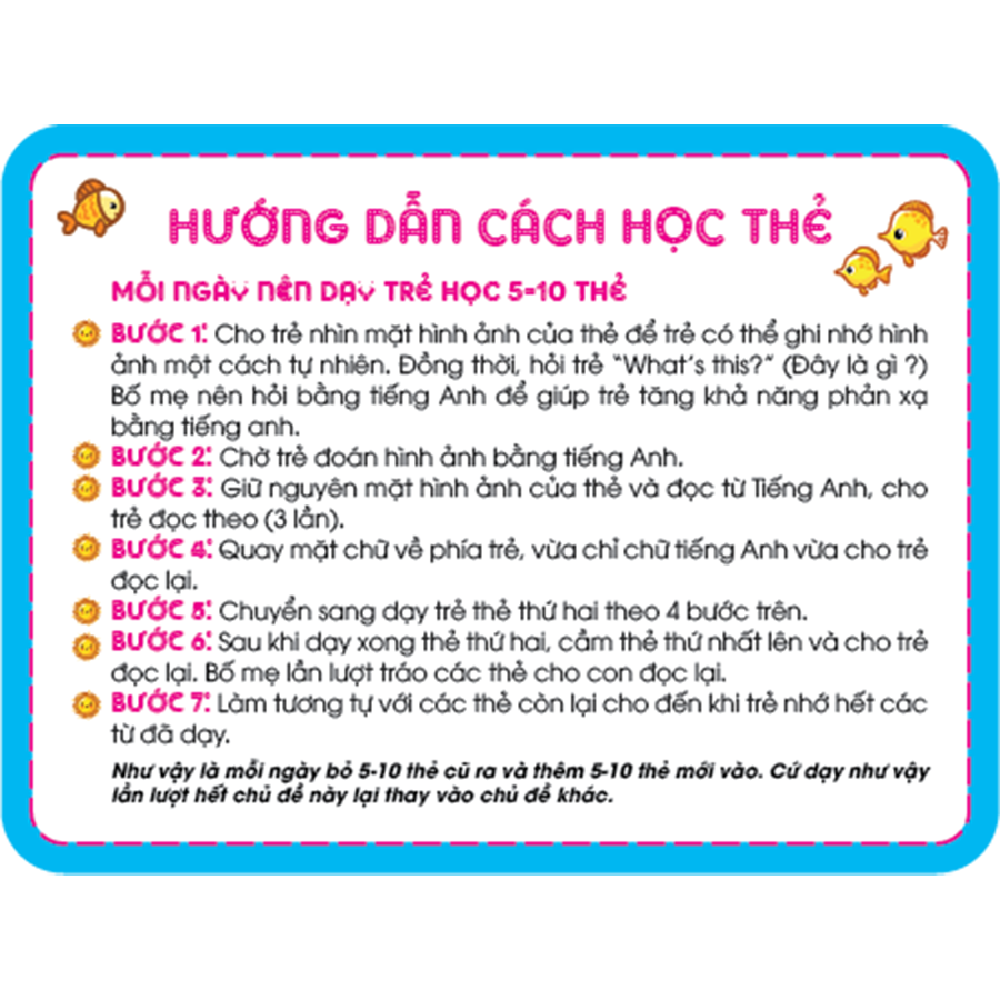 Thẻ Học Thông Minh Song Ngữ Anh - Việt - Động Vật Dưới Nước