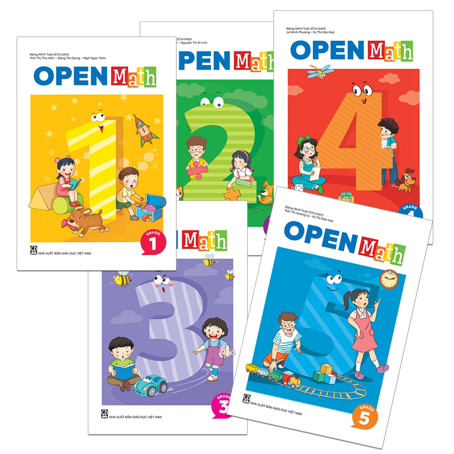 Bộ Sách Toán Tiếng Anh OpenMath (5 Cuốn)