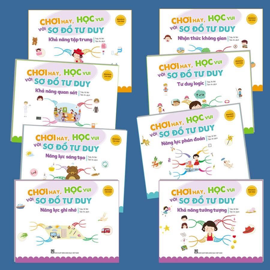Bộ Sách Mindmap For Kids - Chơi Hay, Học Vui Với Sơ Đồ Tư Duy (8 Cuốn)