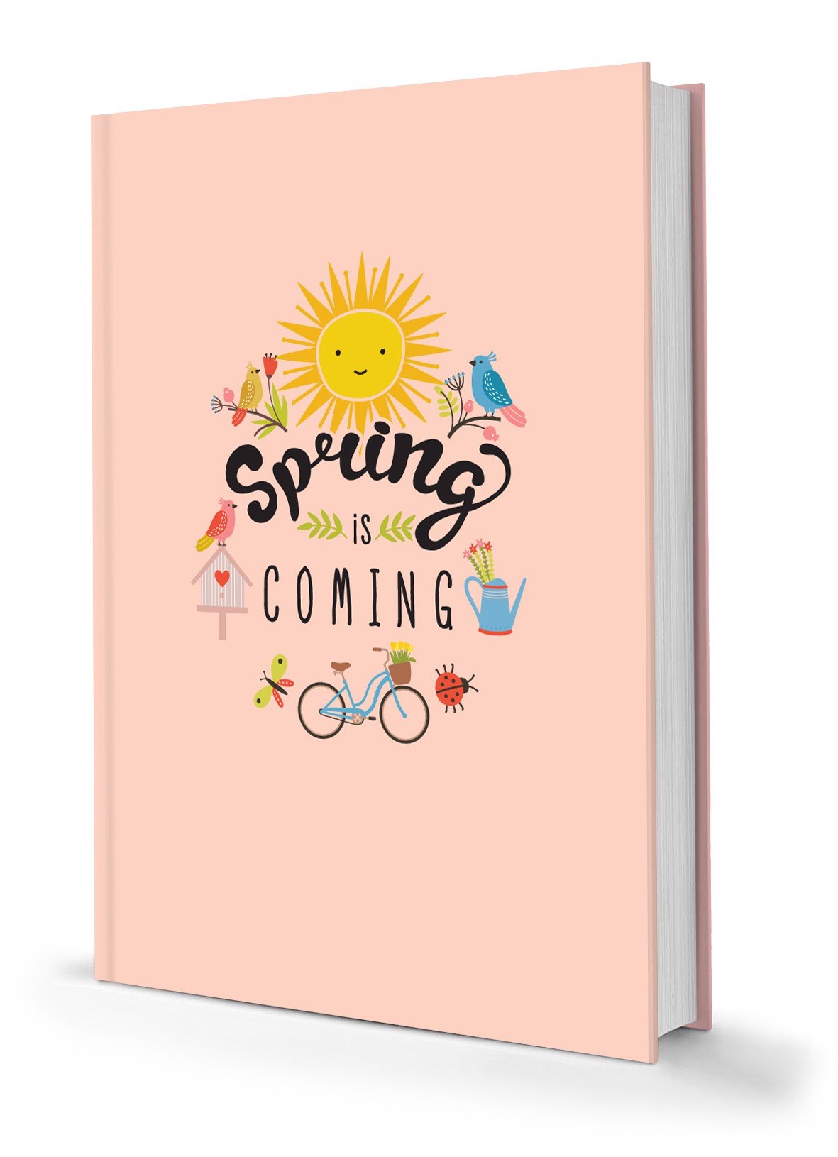 Sổ Tay Bìa Cứng Minh Long - Spring Is Coming