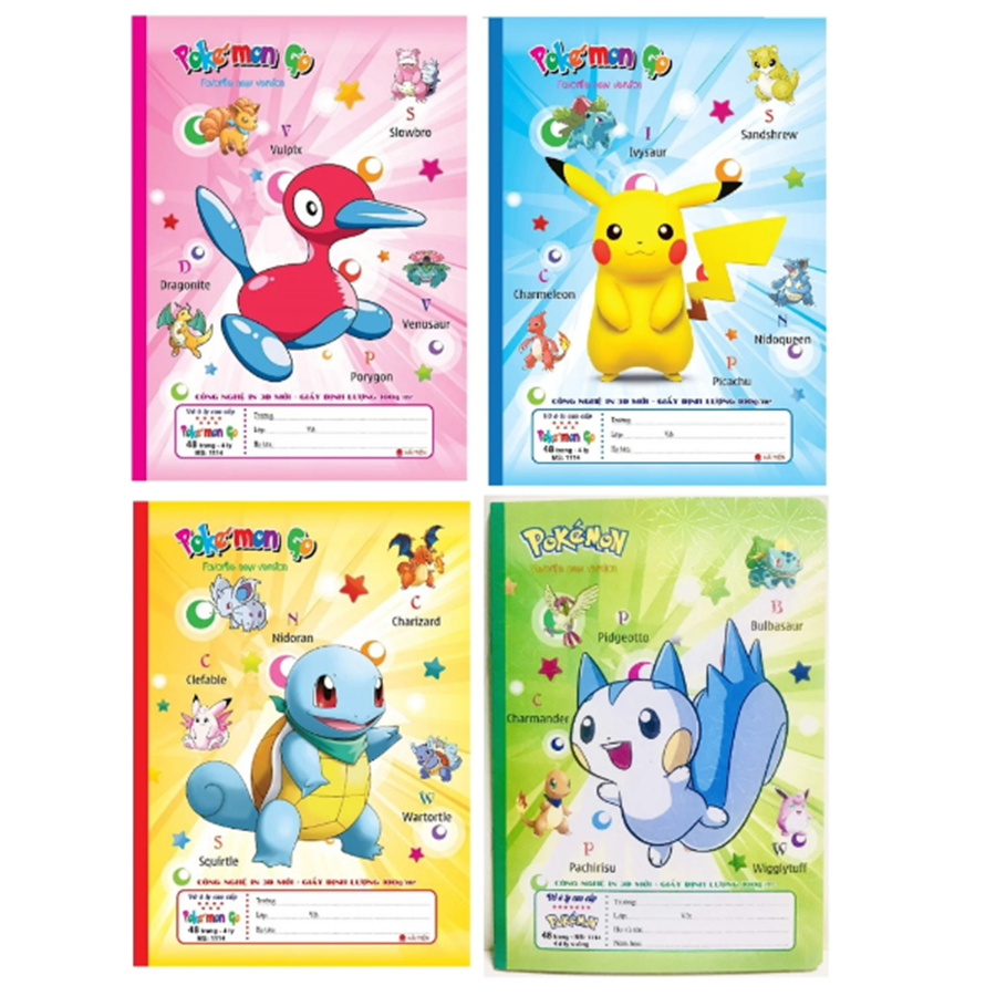 Vở 4 Ô Ly Hải Tiến Pokemon 48 Trang 1114