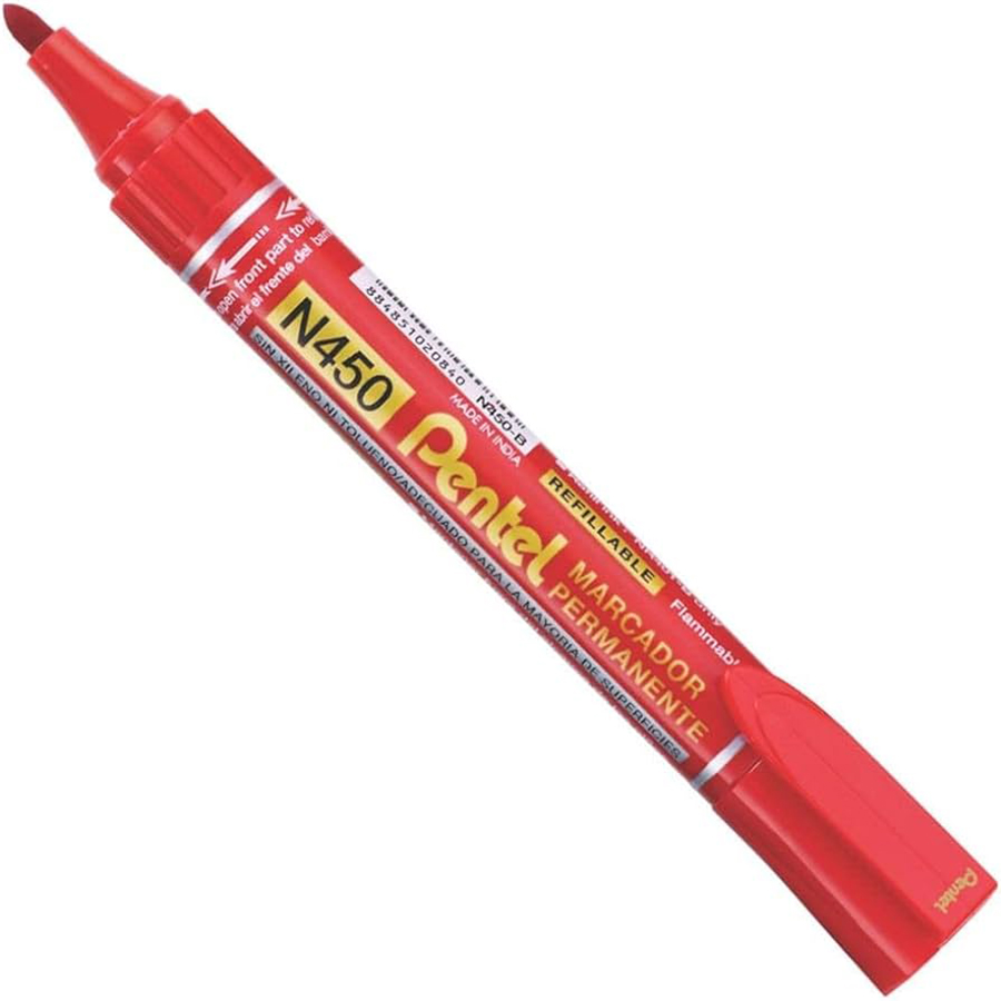 Bút Dạ Dầu Pentel N450-B - Màu Đỏ