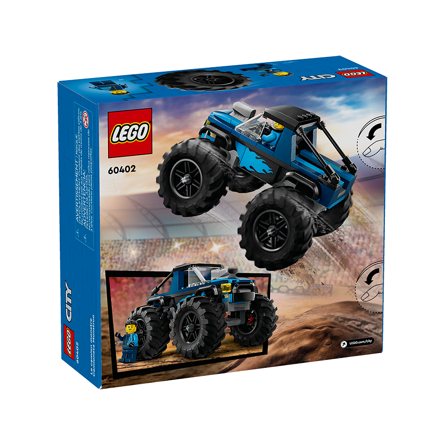 Đồ Chơi Lắp Ráp Lego Chiến Xe Monster Xanh Dương 60402