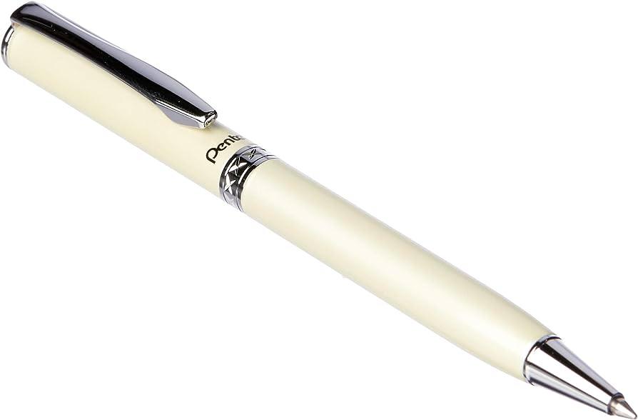 Bút Ký Cao Cấp Pentel B811W 0.8mm Vỏ Sữa