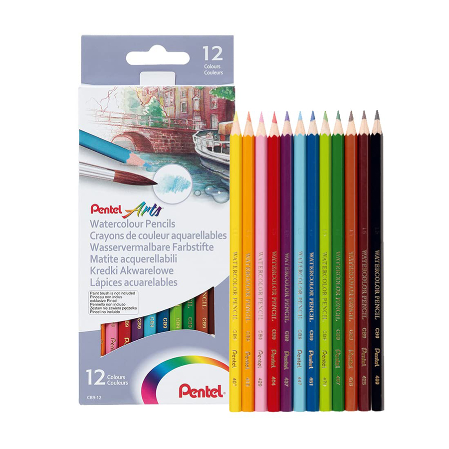 Bút Chì 12 Màu Nước Pentel CB9-12U