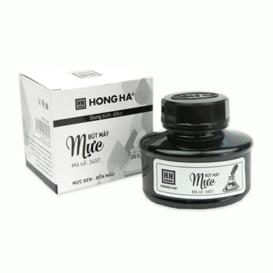 Mực Lọ Hồng Hà 3457 Màu Đen