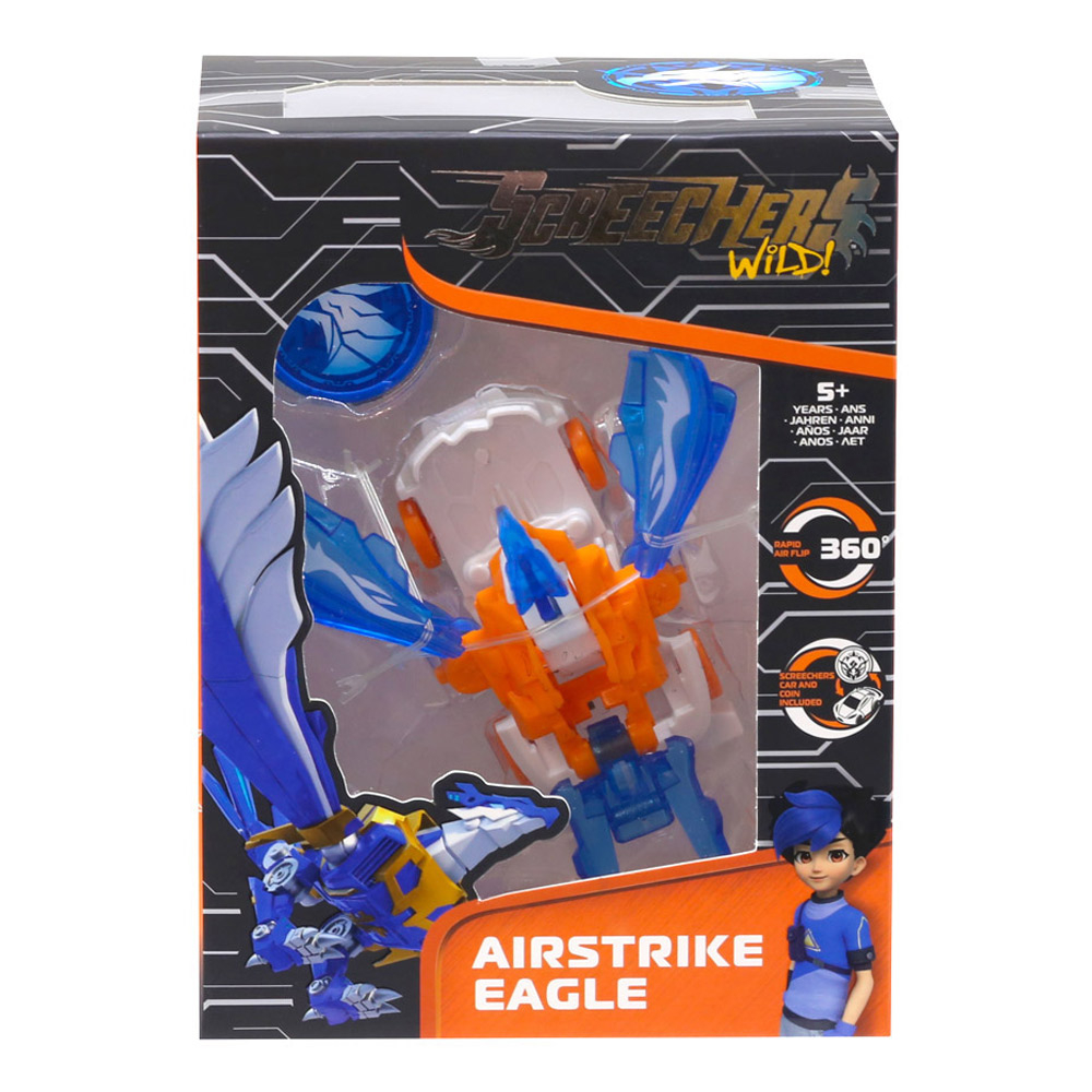 Đồ Chơi Xe Biến Hình Đại Bàng Không Kích Airstrike Eagle - Screechers Wild 4 EU685101