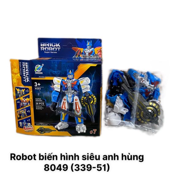 Đồ Chơi Chiến Binh Robot Biến Hình Siêu Anh Hùng 8049 (339-51)