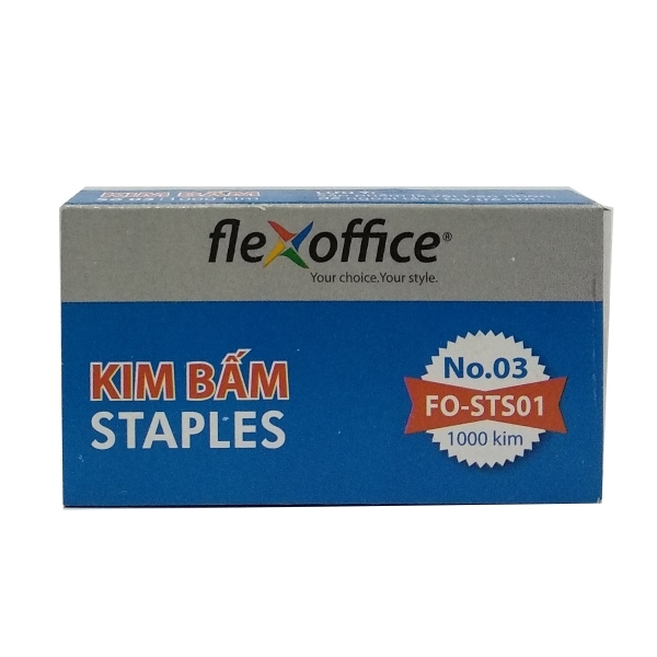 Ghim Bấm Flexoffice số 3 FO-STS01 60000628