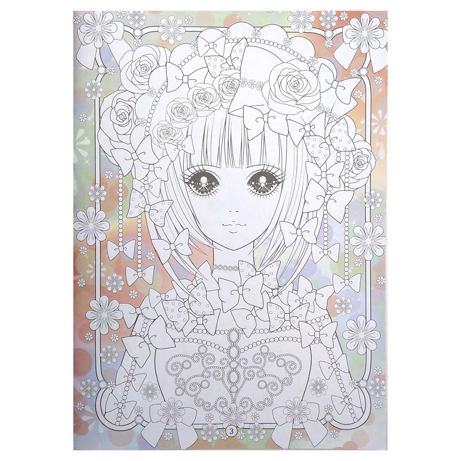 Tô màu hình vẽ công chúa anime - Tô màu trực tuyến