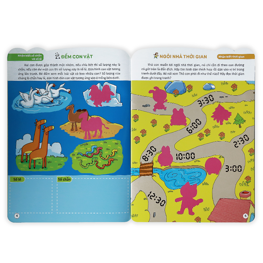 188 Stickers - Bóc Dán Thông Minh Phát Triển Khả Năng Tư Duy Toán Học (4 - 5 Tuổi) Tập 5
