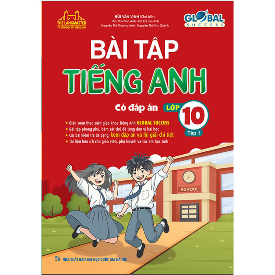 The Langmaster - Global Success - Bài Tập Tiếng Anh Lớp 10 Tập 1 (Có Đáp Án)