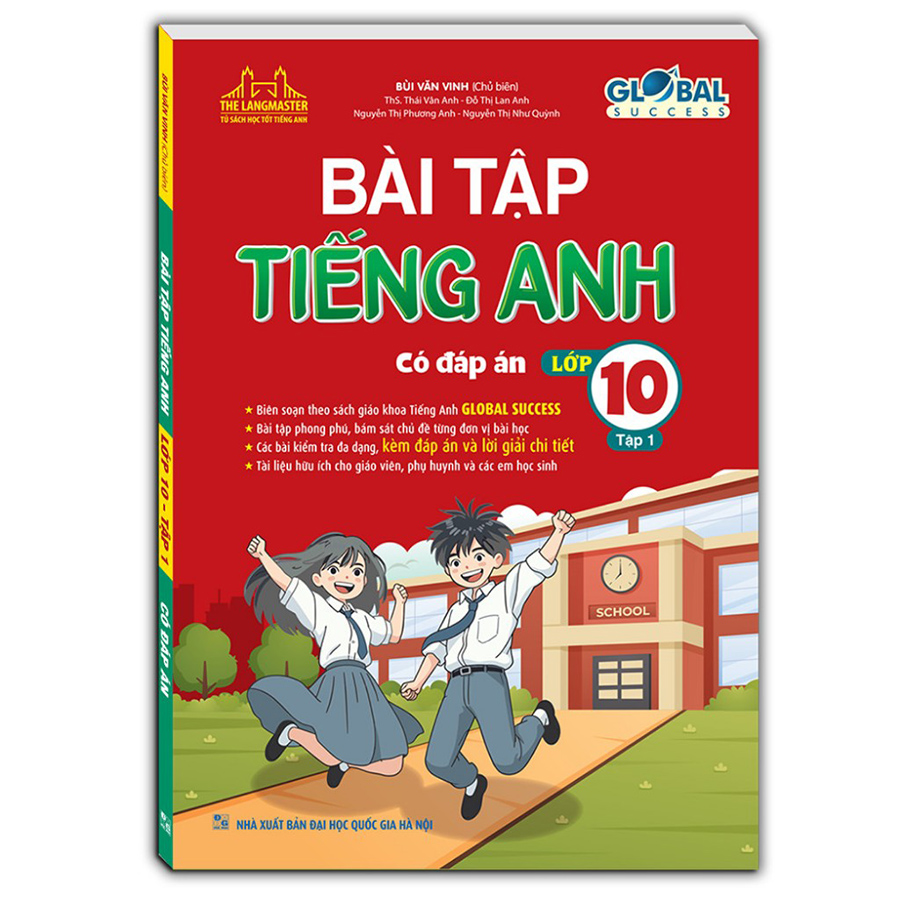 The Langmaster - Global Success - Bài Tập Tiếng Anh Lớp 10 Tập 1 (Có Đáp Án)