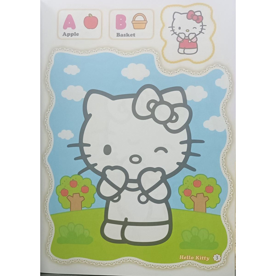 Bé Tô Màu Hello Kitty - Bảng Chữ Cái Tiêng Anh