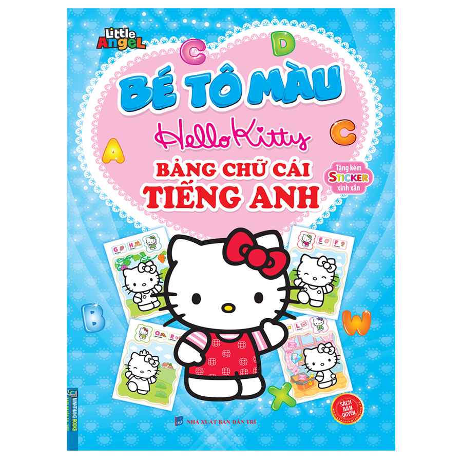Bé Tô Màu Hello Kitty - Bảng Chữ Cái Tiêng Anh
