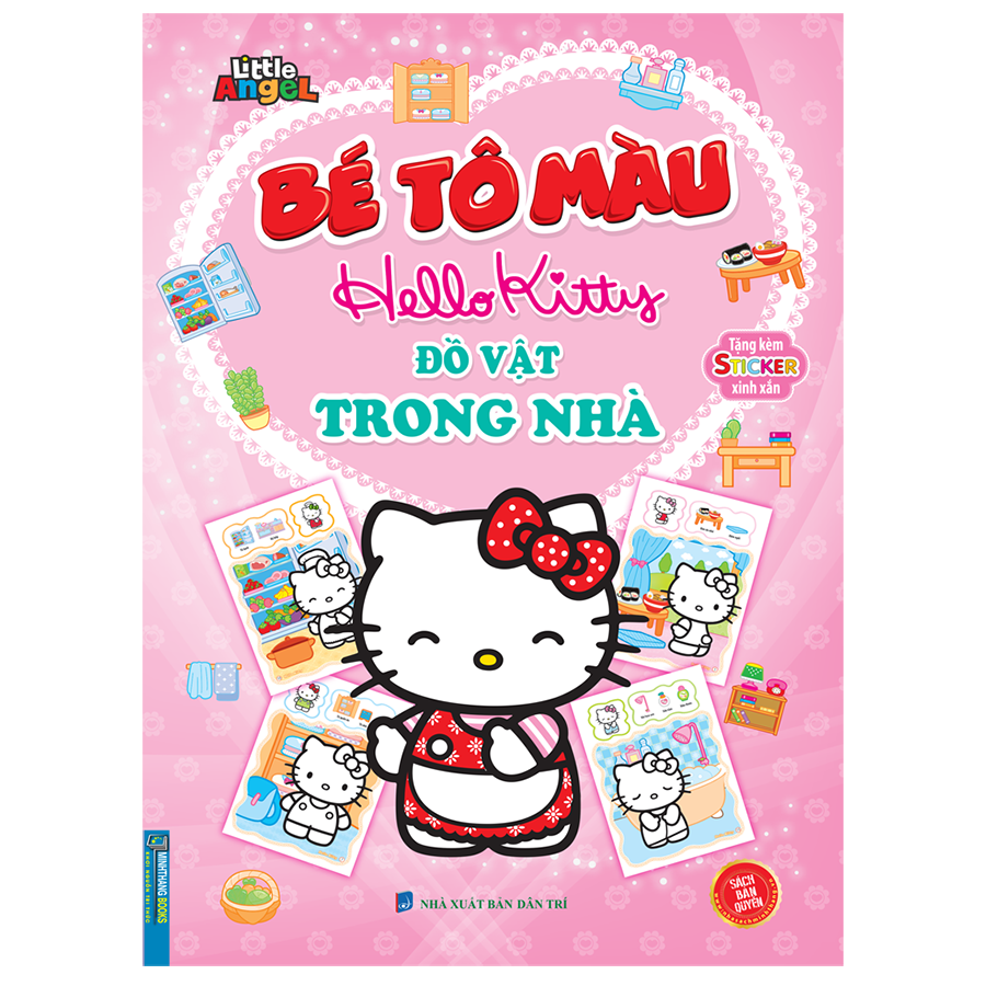 Bé Tô Màu Hello Kitty - Đồ Vật Trong Nhà