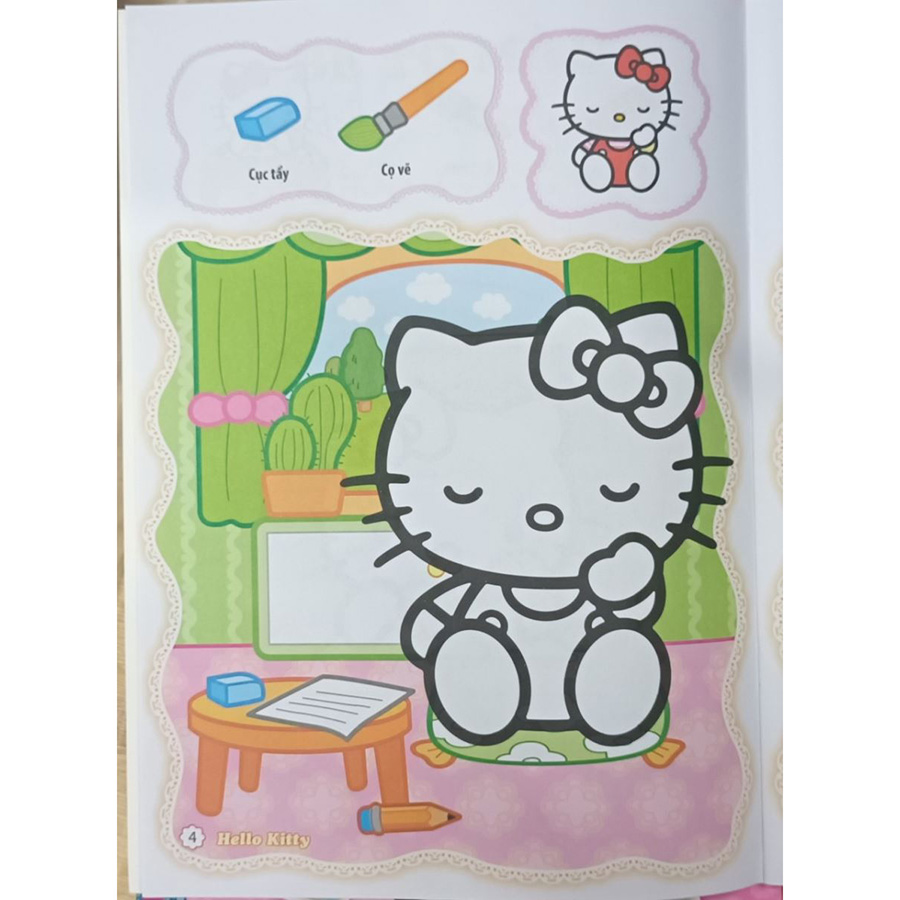Bé Tô Màu Hello Kitty - Đồ Dùng Học Tập