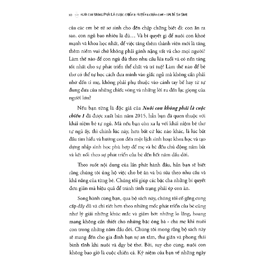 Nuôi Con Không Phải Là Cuộc Chiến 2 Quyển 1 - Chào Con Em Bé Sơ Sinh