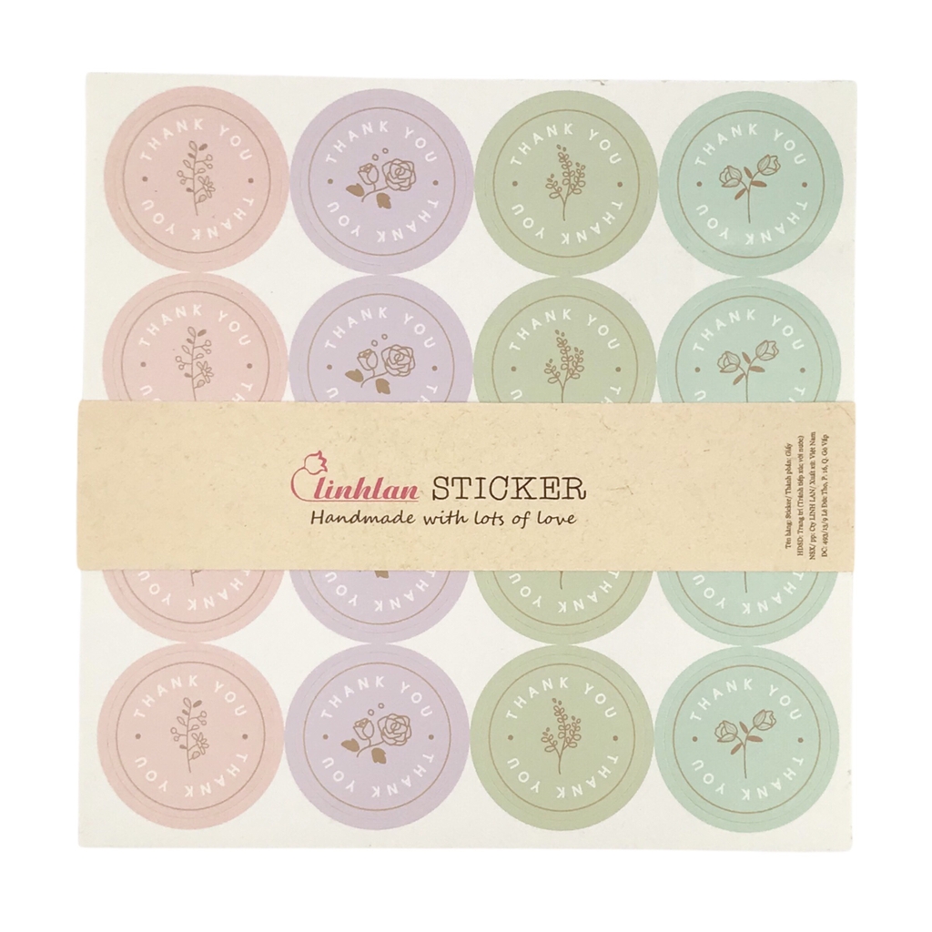 Sticker Tròn Lớn Chữ