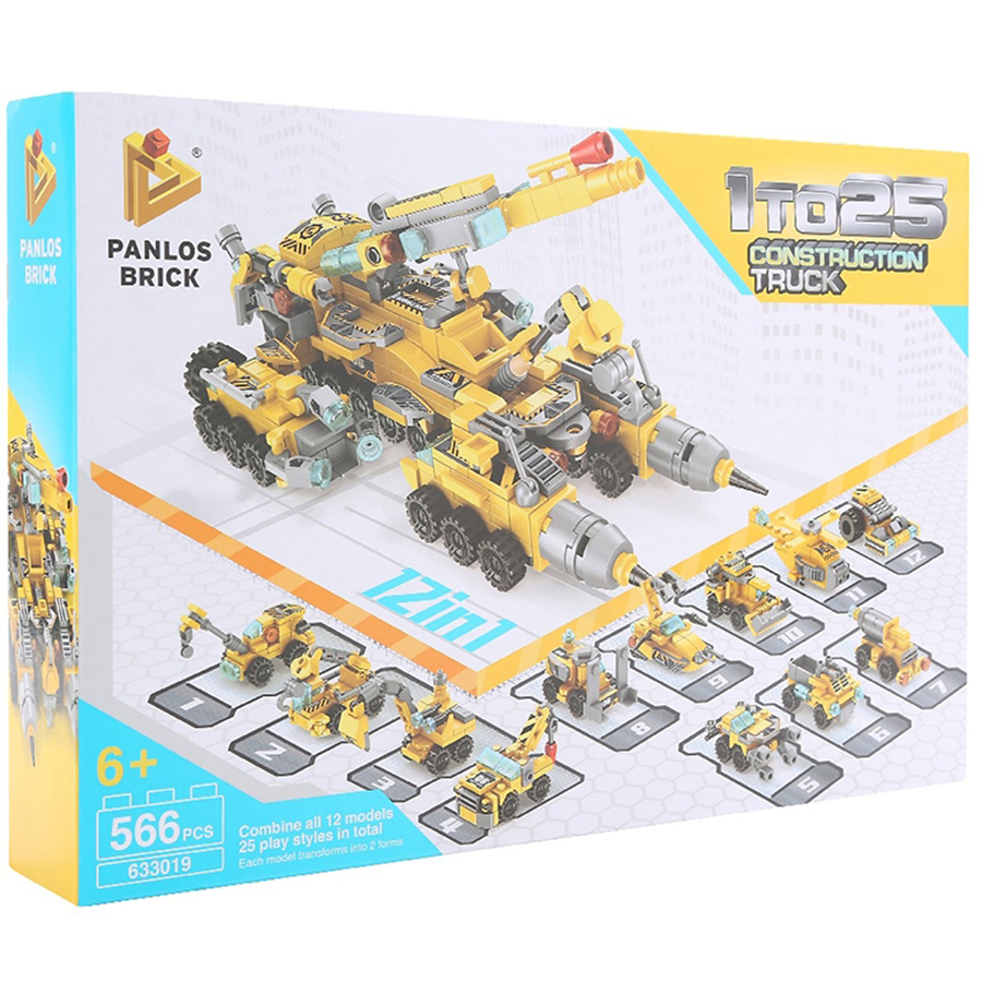 Đồ Chơi Bộ Lắp Ráp 12 Trong 1 Panlos Bricks 633019