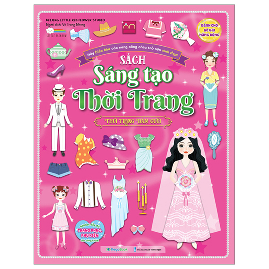 Sách Sáng Tạo Thời Trang - Thời Trang Đám Cưới (Hơn 100 Stickers)