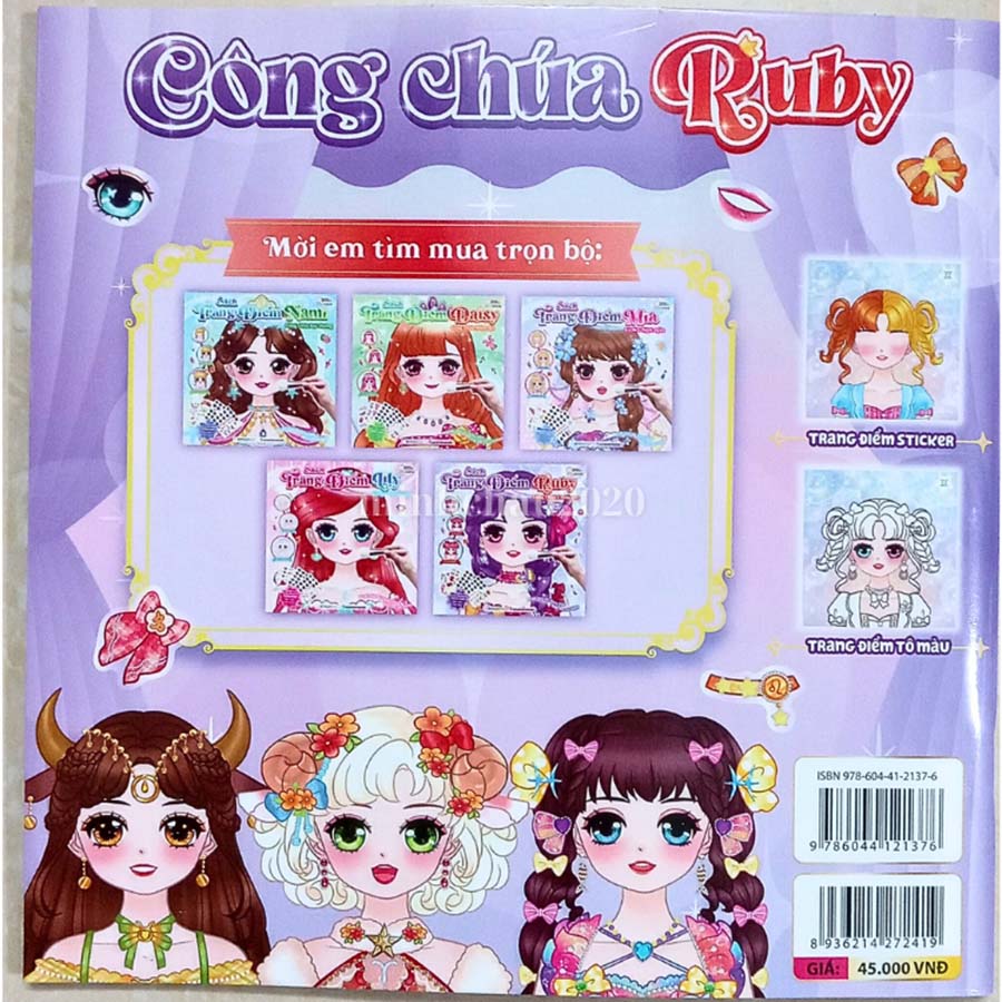 Sách Trang Điểm - Ruby Công Chúa Chòm Sao