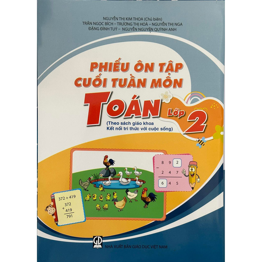 Phiếu Ôn Tập Cuối Tuần Môn Toán Lớp 2 (Chương Trình SGK Kết Nối)