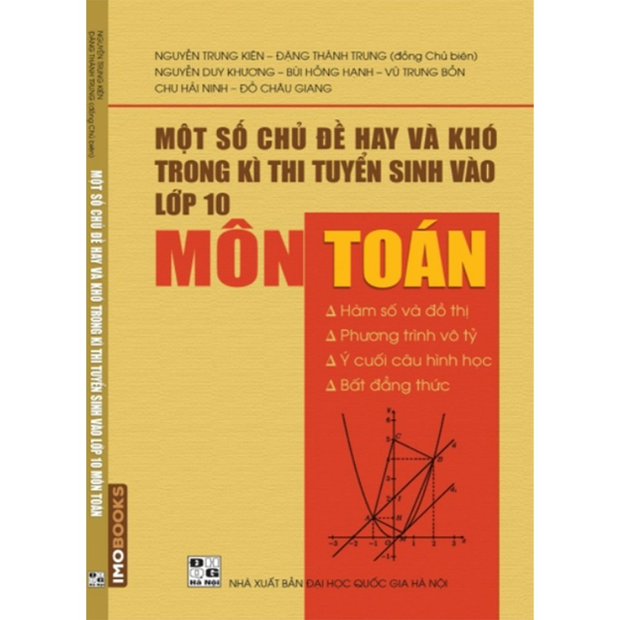 Một Số Chủ Đề Hay Và Khó Trong Kì Thi Tuyển Sinh Vào Lớp 10 Môn Toán