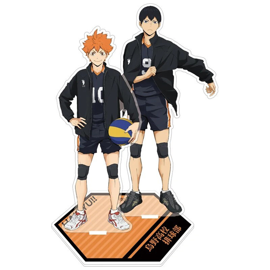 Haikyuu Acryl Stehfigur – Shoyo Hinata & Tobio Kageyama | Fan-Artikel Für Anime-Liebhaber