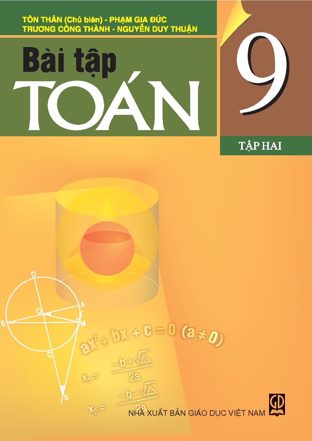 Bài tập Toán lớp 9 tập 2